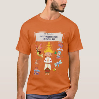 T-shirt Cadeau de la Journée internationale de l'animation