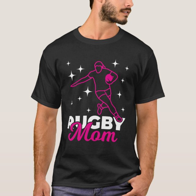 T-shirt Cadeau de la mère de rugby (Devant)