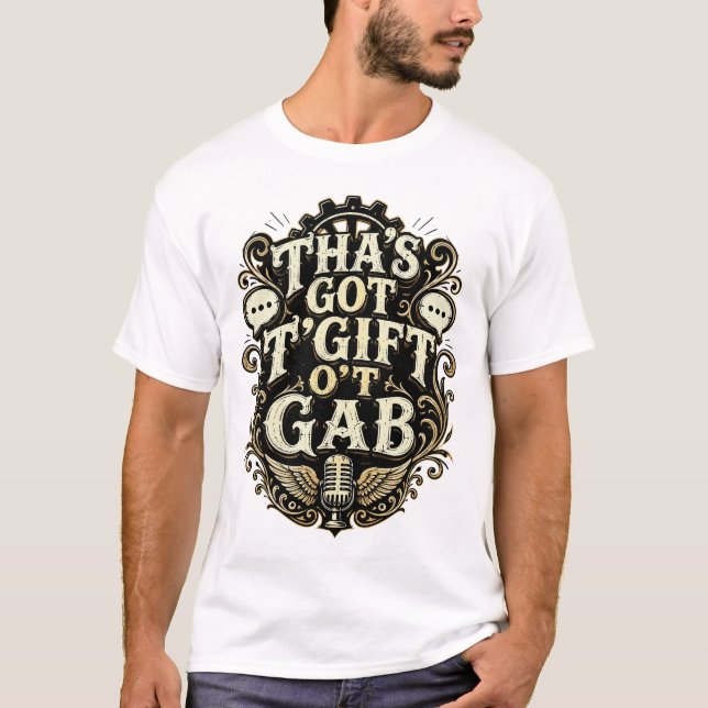 T-shirt Cadeau De La Parole Conception Steampunk (Devant)