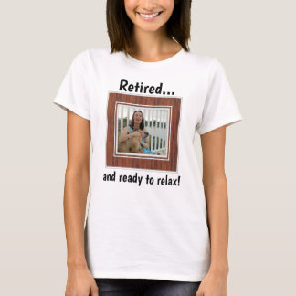T-shirt Cadeau de la partie de retraite photo personnalisé