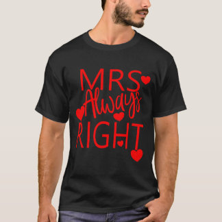 T-shirt Cadeau de la Saint-Valentin de mari à femme Mme a