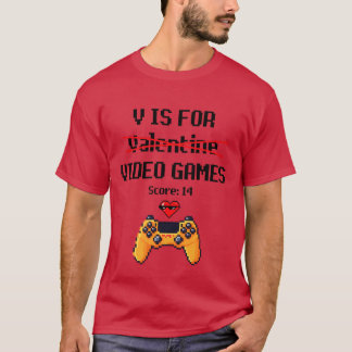 T-shirt Cadeau de la Saint-Valentin pour joueur de jeux vi