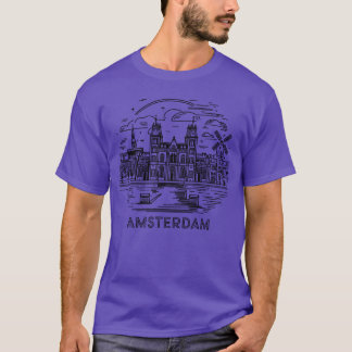 T-shirt Cadeau de la ville d'Amsterdam, Pays-Bas