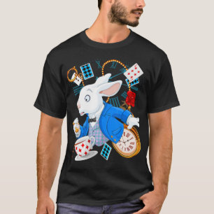 T-shirt Cadeau de lapin  Alice Au Pays Des Merveilles - La