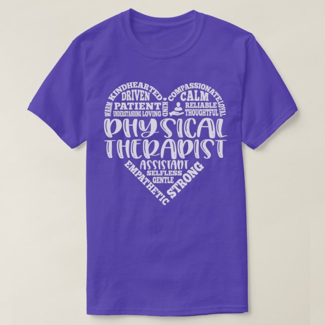 T-shirt Cadeau de l'assistant physiothérapeute PTA (Design devant)
