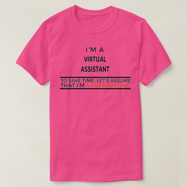 T-shirt Cadeau De L'Assistant Virtuel Présenté Aux Hommes  (Design devant)
