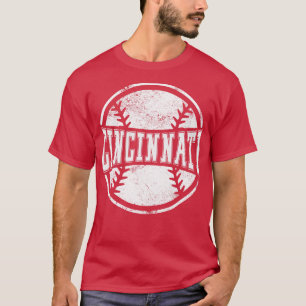 T-shirt Cadeau de l'équipe de baseball de Cincinnati vinta