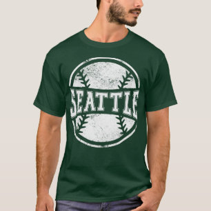 T-shirt Cadeau de l'équipe de baseball de Seattle vintage