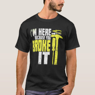 T-shirt Cadeau de l'homme de maintenance Gif Handyman Plum