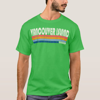 T-shirt Cadeau de l'île de Vancouver Canada de style vinta