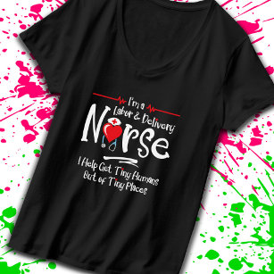 T-shirt Cadeau de l'infirmière d'accouchement - infirmière