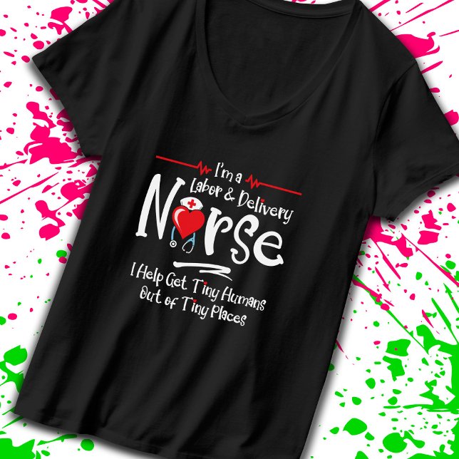 T-shirt Cadeau de l'infirmière d'accouchement - infirmière (Celebrate your passion & dedication with this tribute to caregivers who make a difference! -Teemixer)