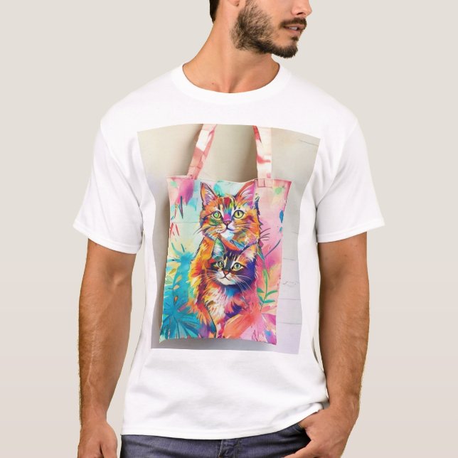 T-shirt Cadeau de Maman de Chat (Devant)