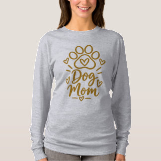 T-shirt Cadeau de maman de chien empreinte de patte mignon
