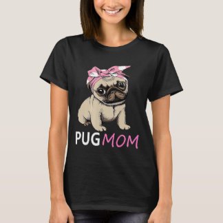T-shirt Cadeau de maman de Pug mignon