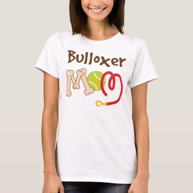 T-shirt Cadeau de maman de race de chien de Bulloxer (Devant)