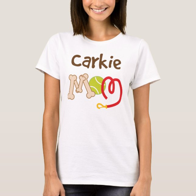 T-shirt Cadeau de maman de race de chien de Carkie (Devant)