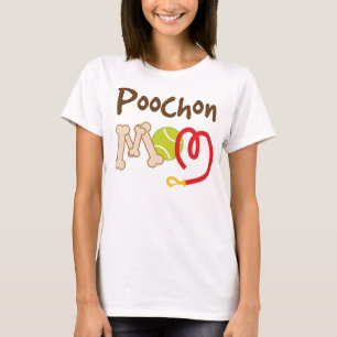 T-shirt Cadeau de maman de race de chien de Poochon