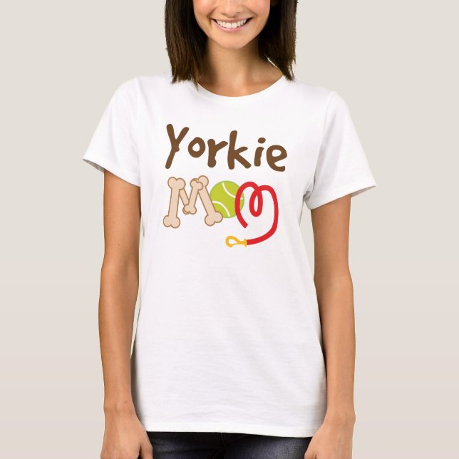 T-shirt Cadeau de maman de race de chien de Yorkie (Devant)