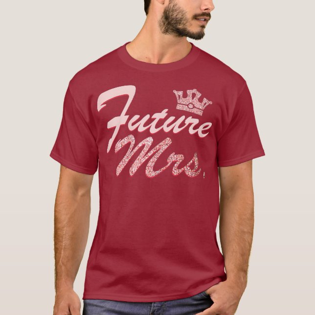 T-shirt Cadeau de mariage pour femme pour elle mariée de m (Devant)