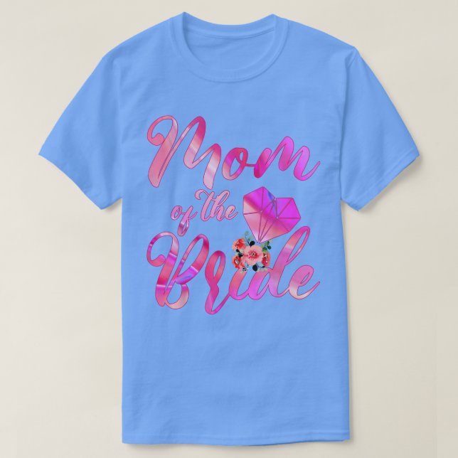 T-shirt Cadeau de mariage pour la mère de la mariée (Design devant)