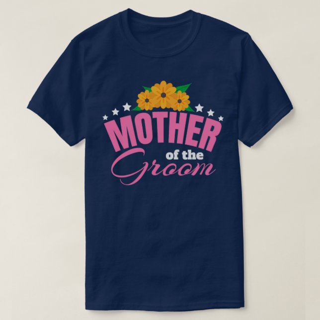 T-shirt Cadeau de mariage pour la mère du marié pour enter (Design devant)