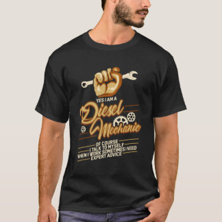 T-shirt Cadeau de mécanicien de camion diesel