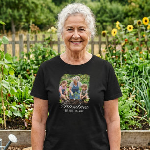 T-shirt Cadeau de mémoire de photo de grand-mère personnal