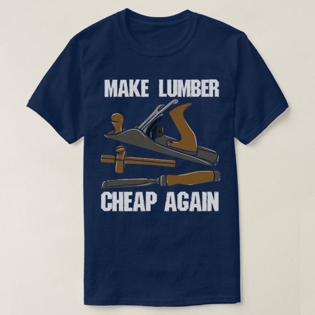 T-shirt cadeau de menuiserie 2 (Design devant)