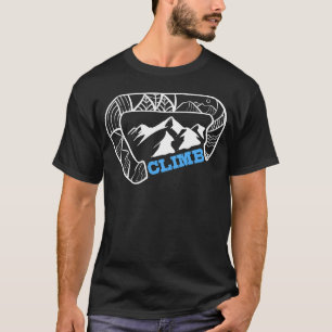 T-shirt Cadeau de mousqueton d'alpiniste pour sports de mo