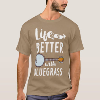 T-shirt Cadeau de musique bluegrass Banjo amis Guitare