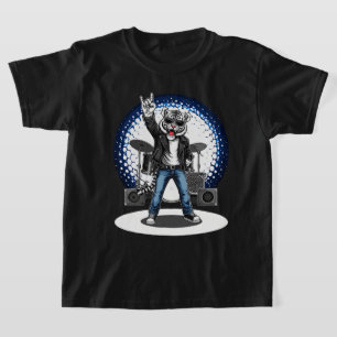 T-shirt Cadeau de musique d'animal drôle   Danseur de rock