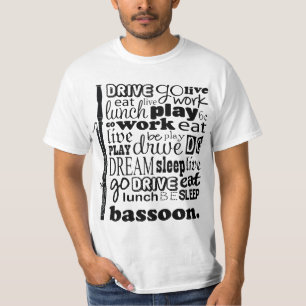 T-shirt Cadeau de musique de basson de la vie de