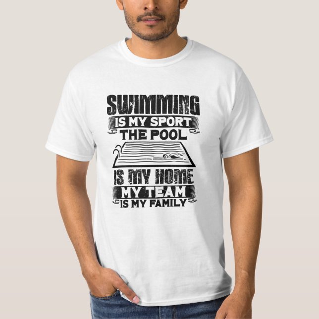 T-shirt Cadeau de natation (Devant)
