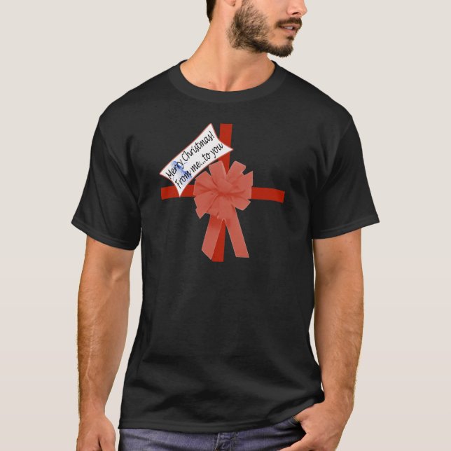 T-shirt Cadeau de Noël (Devant)