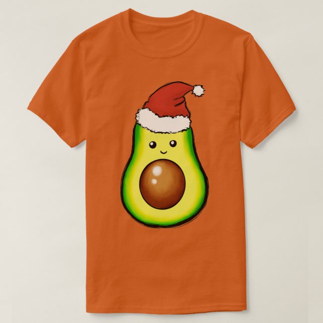 T-shirt Cadeau de Noël Cute Avocado (Design devant)