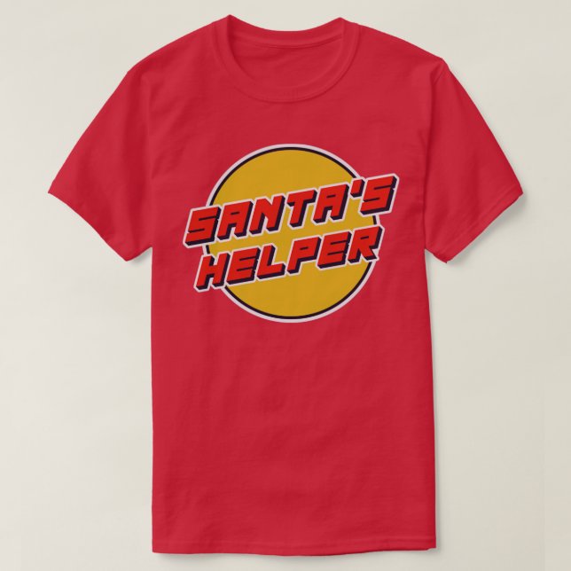T-shirt Cadeau de Noël de l'aide de Santas (Design devant)