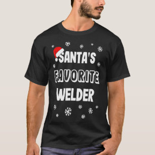 T-shirt Cadeau de Noël favori père Noël Welder