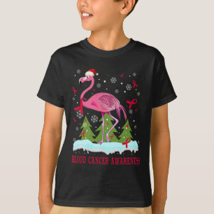 T-shirt cadeau de noël flamingo de la conscience du cancer