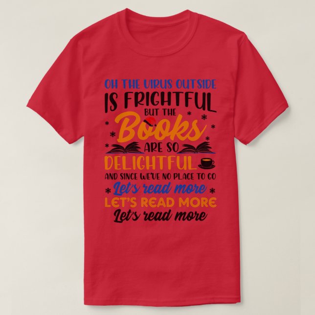 T-shirt Cadeau de Noël livresque 1 (Design devant)