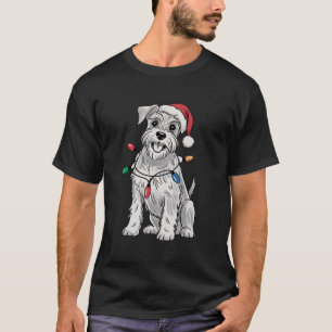 T-shirt Cadeau de Noël pour amateur de Miniature Schnauzer