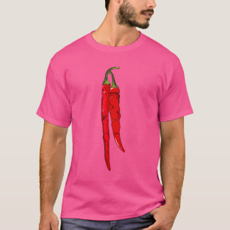 T-shirt Cadeau de nourriture épicée au poivre chili