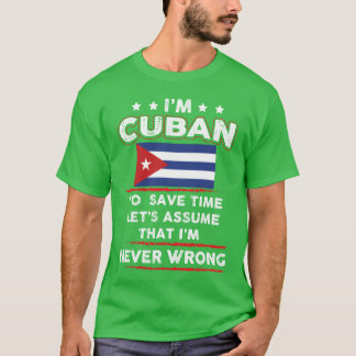 T-shirt Cadeau de nouveauté Je suis cubain Sauver des vies