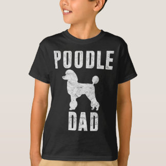T-shirt Cadeau de papa vintage caniche Papa chien père can