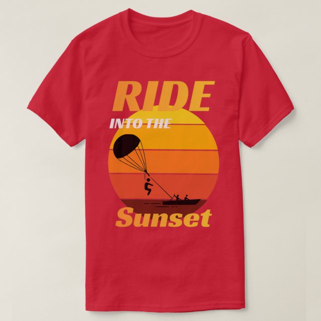 T-shirt Cadeau de parachute vintage Retro (Design devant)