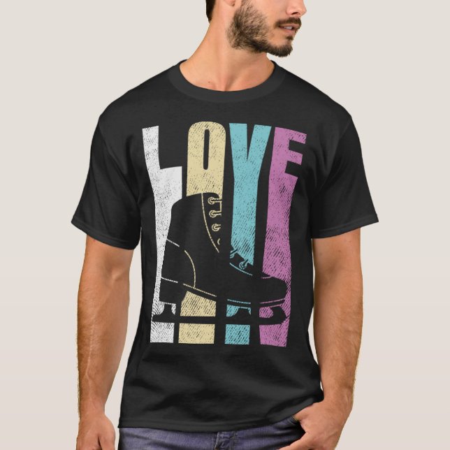 T-shirt Cadeau de patinage artistique pour filles Ice Skat (Devant)