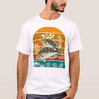T-shirt Cadeau de pêche rétro Truite de mer tachetée