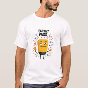 T-shirt Cadeau de personnage d'alien drôle Earth Pass
