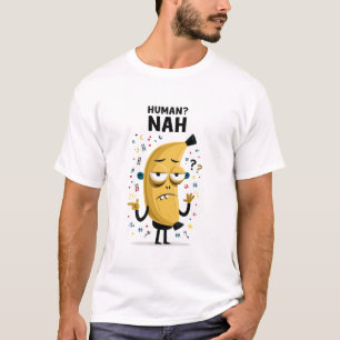 T-shirt Cadeau de Personnage d'Alient Jaune Drôle Humain