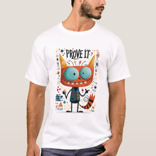 T-shirt Cadeau de personnage de chat extraterrestre drôle 